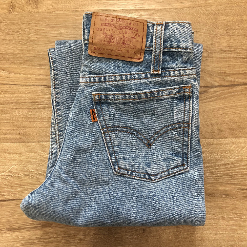 Vintage 550 Levi's Jeans Orange tab